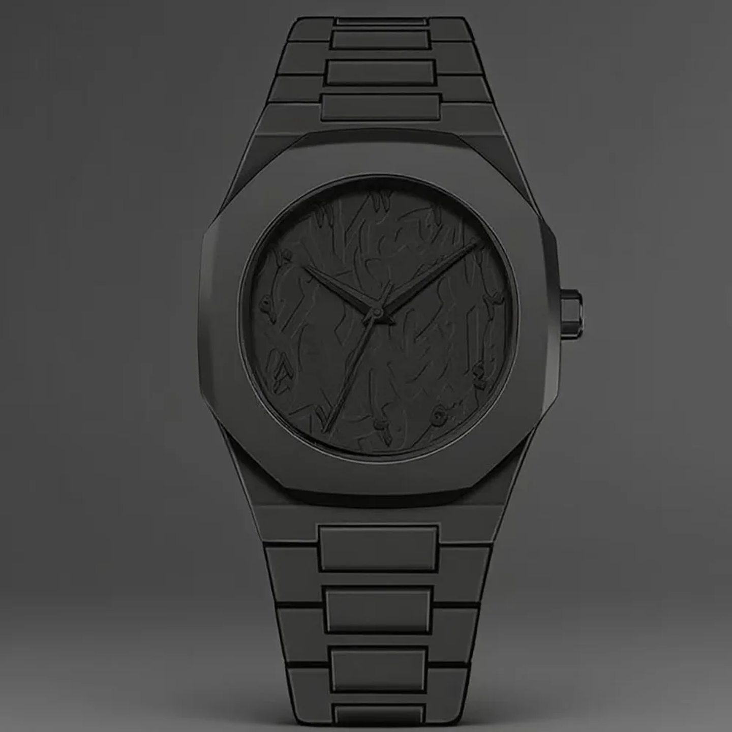 New Fashionable Men's Watch Simple Black
 8