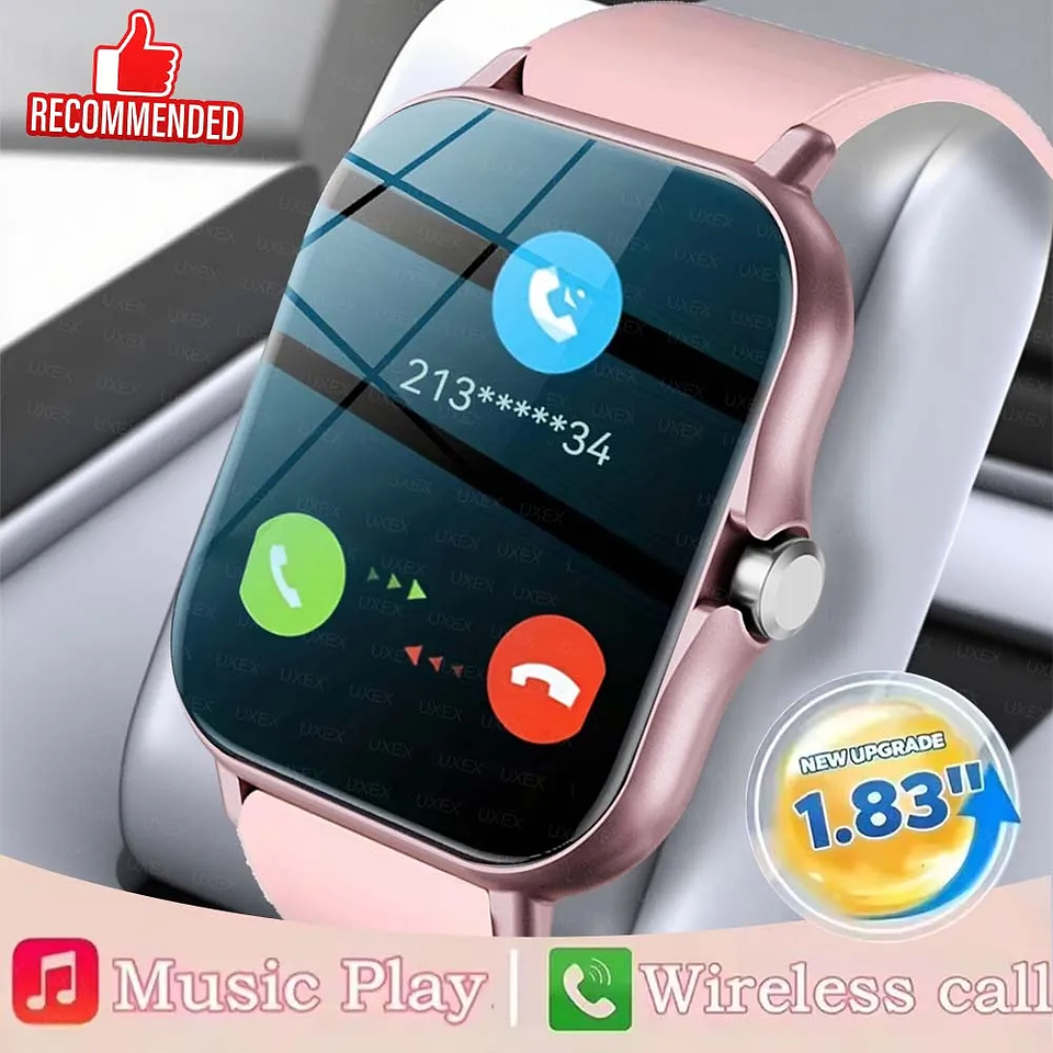 New Smart Watch 1.83'' Full Screen Bluetooth Talk Blood Oxygen/Blood  1