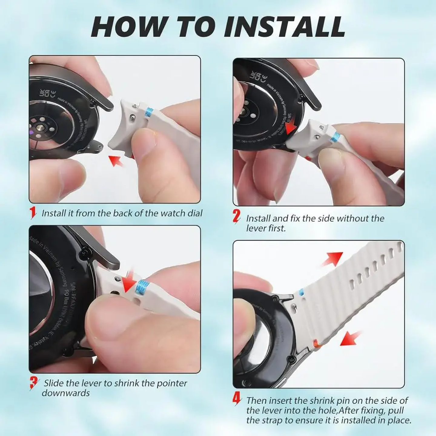 Original Silicone band for Samsung Galaxy Watch 
 4