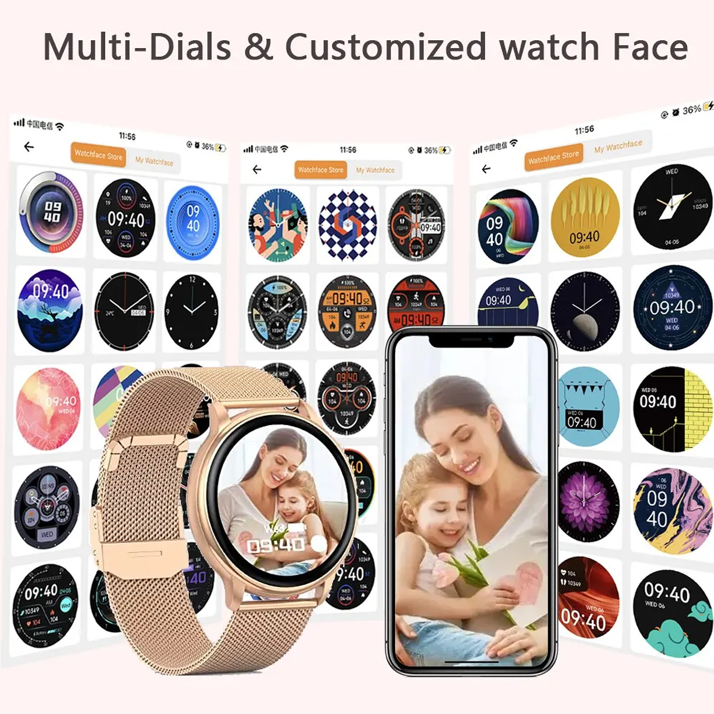 MEVADEN Bluetooth Call Smart Watch Women 
 6