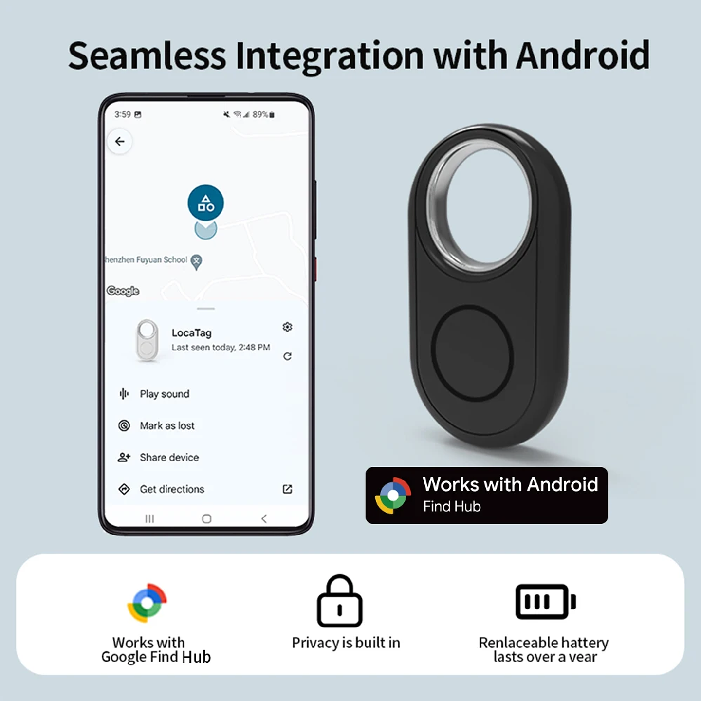 RSH Location Tracker for Samsung Android Tracker Work with Google's 
 2