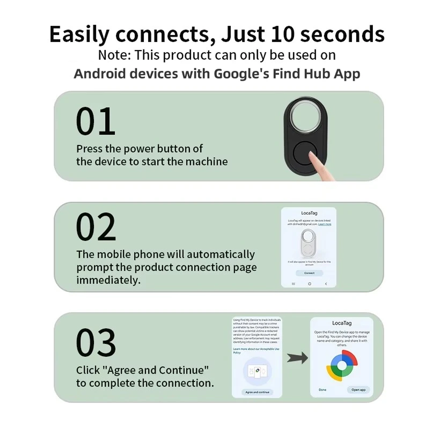 RSH Location Tracker for Samsung Android Tracker Work with Google's 
 6