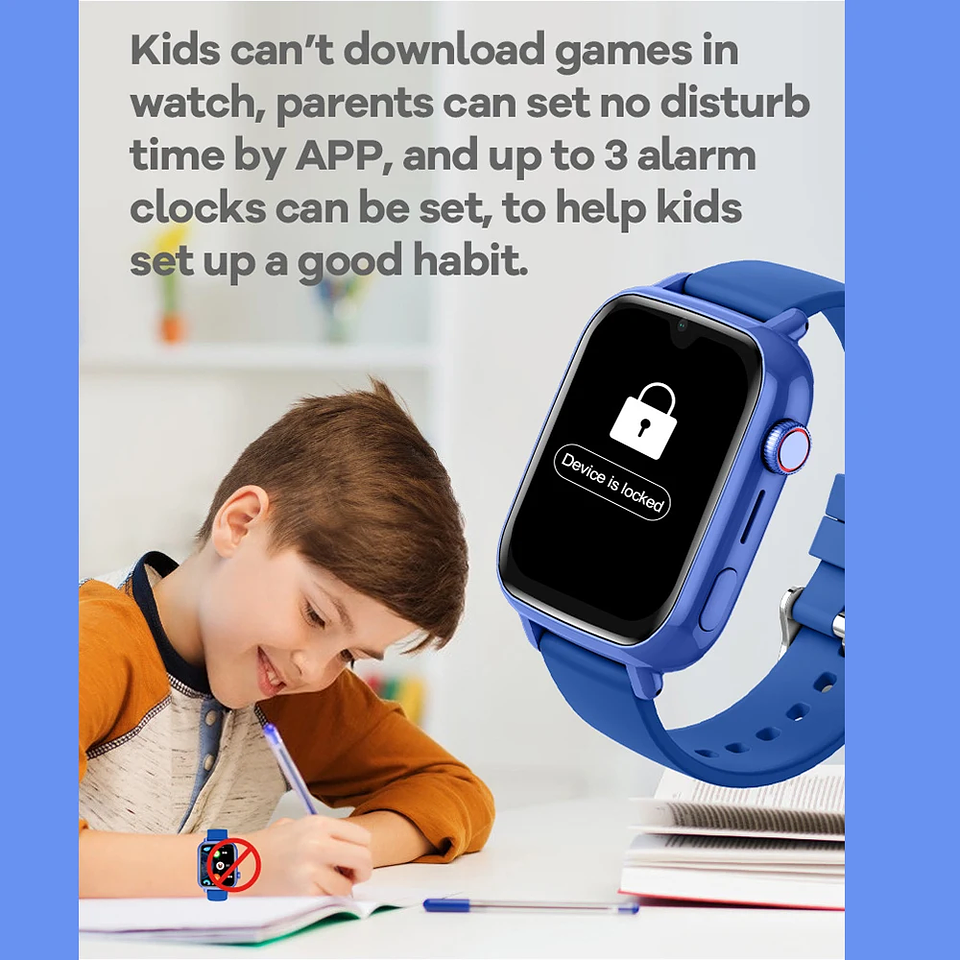 4G Smart Watch Kids GPS WIFI Video Call SOS APP 
 5
