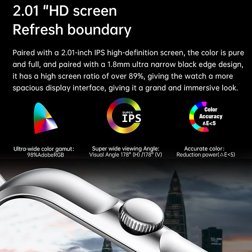 2025 2.01'' Smart Watch Bluetooth Call Play Music Smartwatch
 2