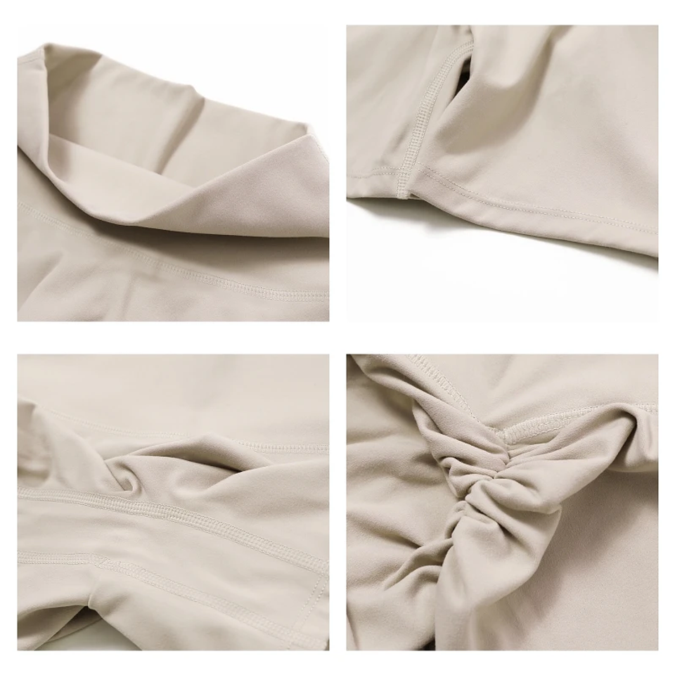 Ctenkevet Solid Color Women Fitness Quick-Dry Sport Short Women  5