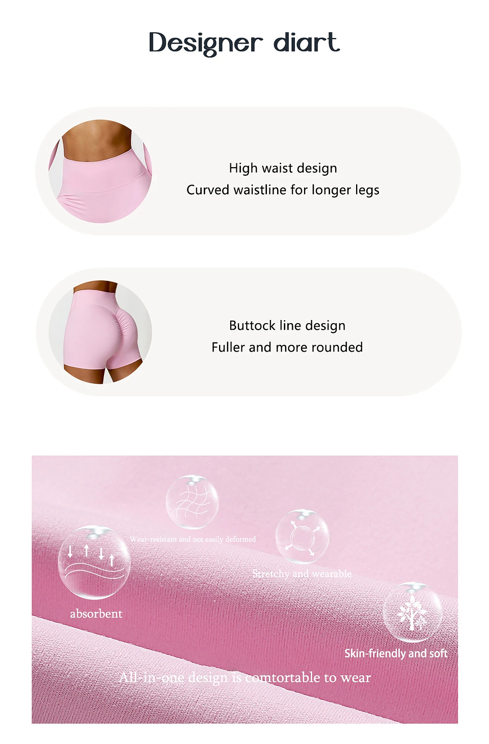 Ctenkevet Solid Color Women Fitness Quick-Dry Sport Short Women  16