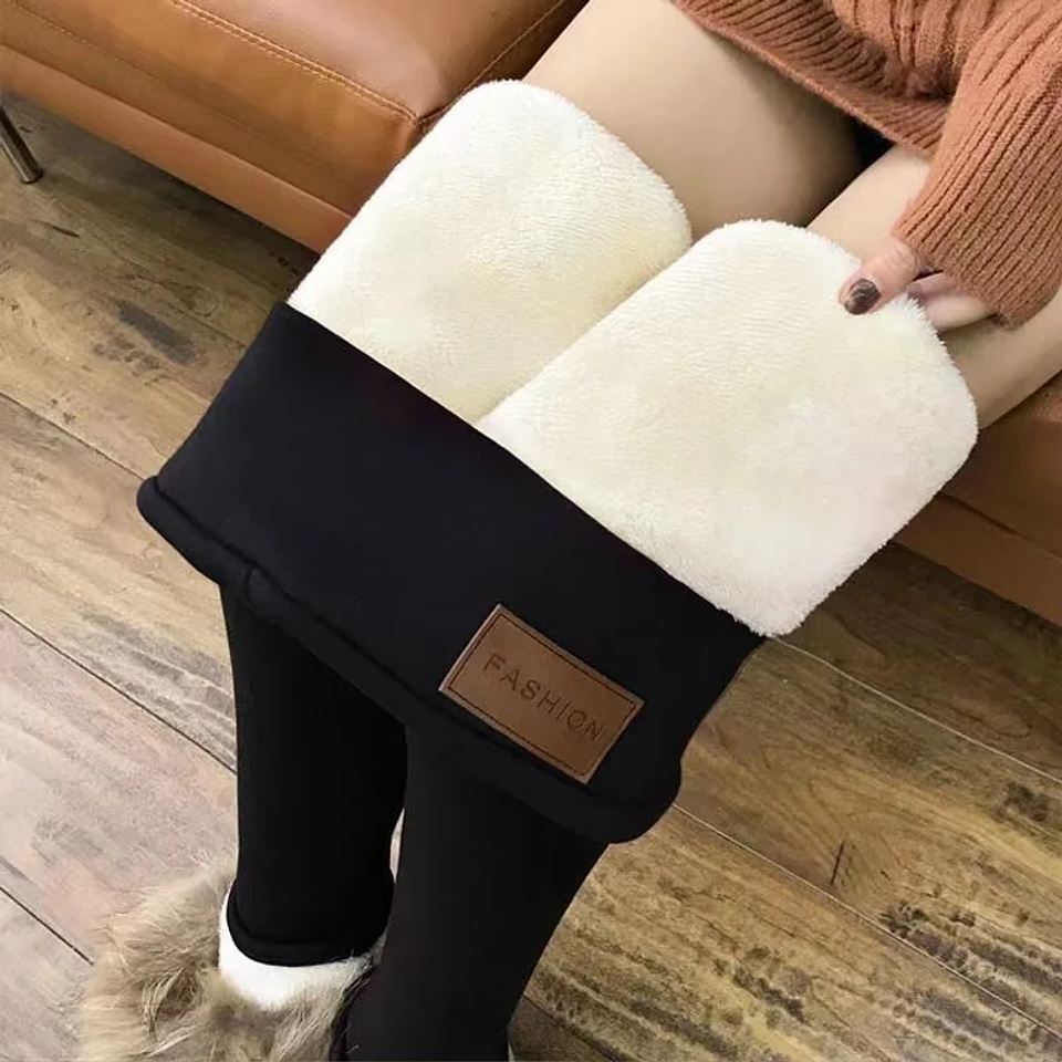 Ultra thick imitation lamb cashmere artificial velvet leggings 1