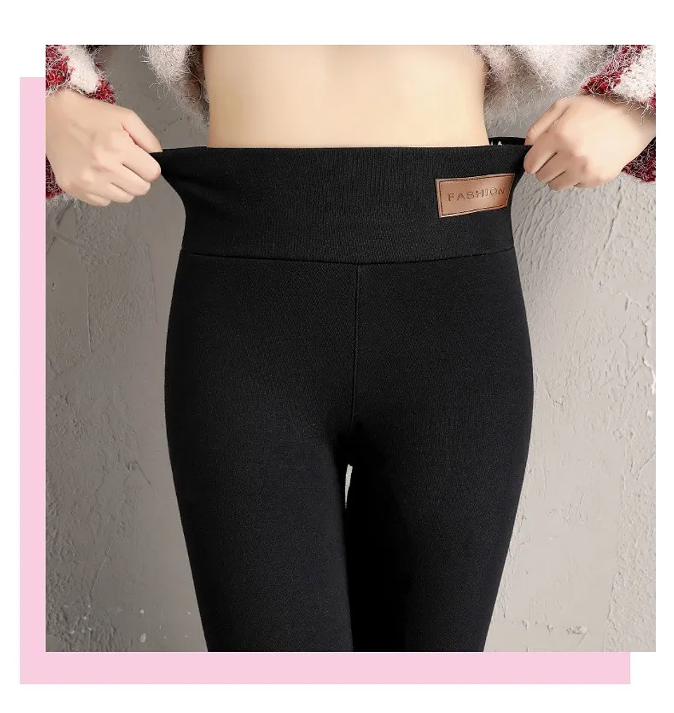 Ultra thick imitation lamb cashmere artificial velvet leggings 3