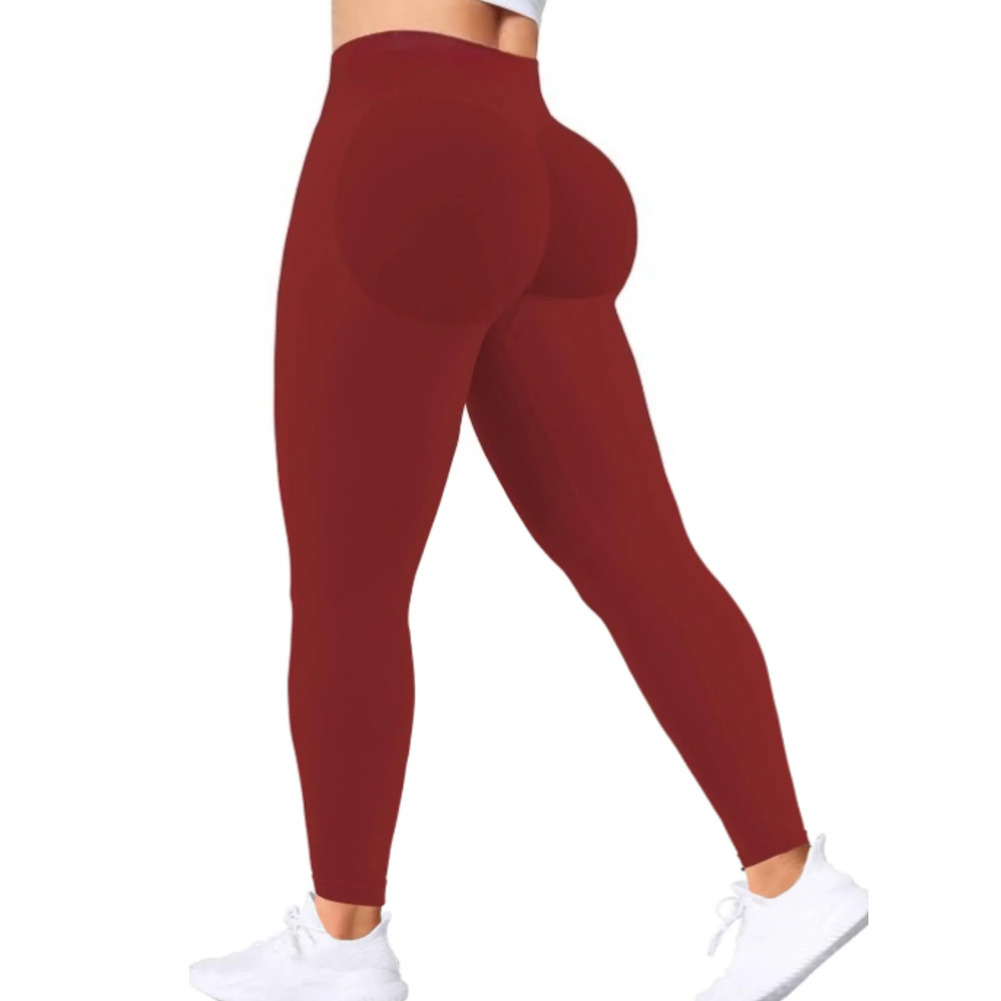 Seamless Women Solid Waist Yoga Pants Three-section Waist Sexy 
 14