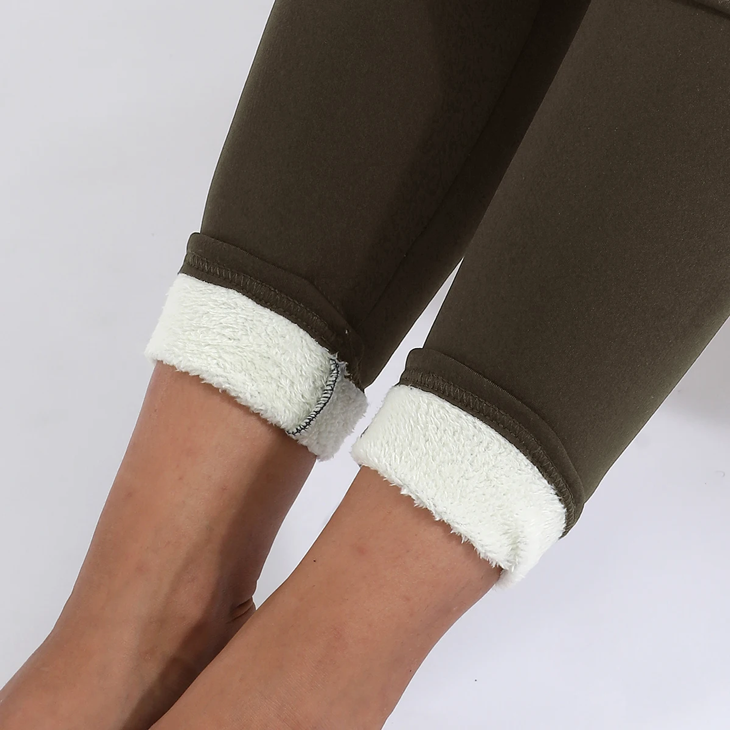 Women Winter Plus Velvet Stretch Leggings High 5