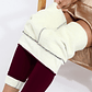 Women Winter Plus Velvet Stretch Leggings High - Miniatura 7