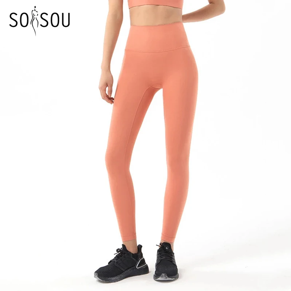 SOISOU Nylon Yoga Pants Gym Leggings Women Girl
 1