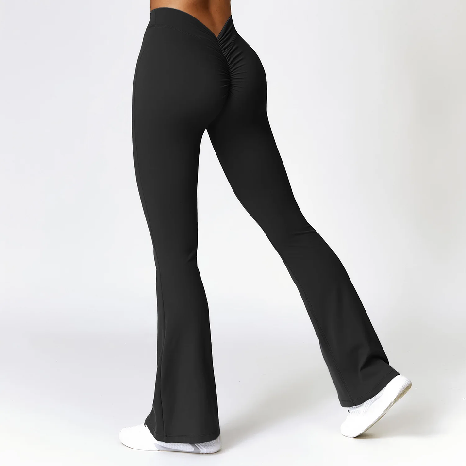 V-shaped Hip Yoga Pants Flare Leggings Women  2