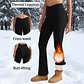 Fleece Women Leggings Thick Flared Pants High-Waisted Thermal Tights  - Miniatura 2