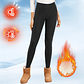 Fleece Women Leggings Thick Flared Pants High-Waisted Thermal Tights  - Miniatura 3