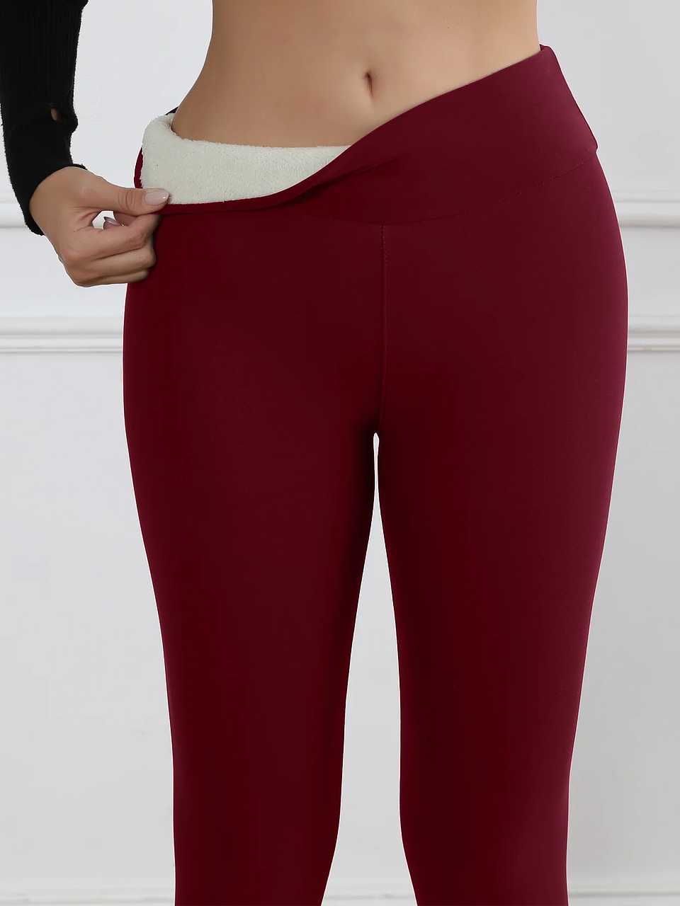 Fleece Women Leggings Thick Flared Pants High-Waisted Thermal Tights  7