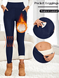 Fleece Women Leggings Thick Flared Pants High-Waisted Thermal Tights  - Miniatura 9