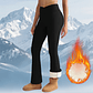Fleece Women Leggings Thick Flared Pants High-Waisted Thermal Tights  - Miniatura 13