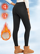 Fleece Women Leggings Thick Flared Pants High-Waisted Thermal Tights  - Miniatura 22