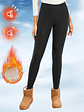 Fleece Women Leggings Thick Flared Pants High-Waisted Thermal Tights  - Miniatura 24