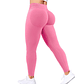 Summer Women Three Waist Gym Yoga Pants High Waist Peach Buttocks Solid Color  - Miniatura 1
