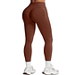 Summer Women Three Waist Gym Yoga Pants High Waist Peach Buttocks Solid Color  - Miniatura 18