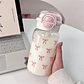Cute Water Bottle with Straw Portable Plastic  - thumbnail 2
