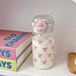 Cute Water Bottle with Straw Portable Plastic  - thumbnail 6