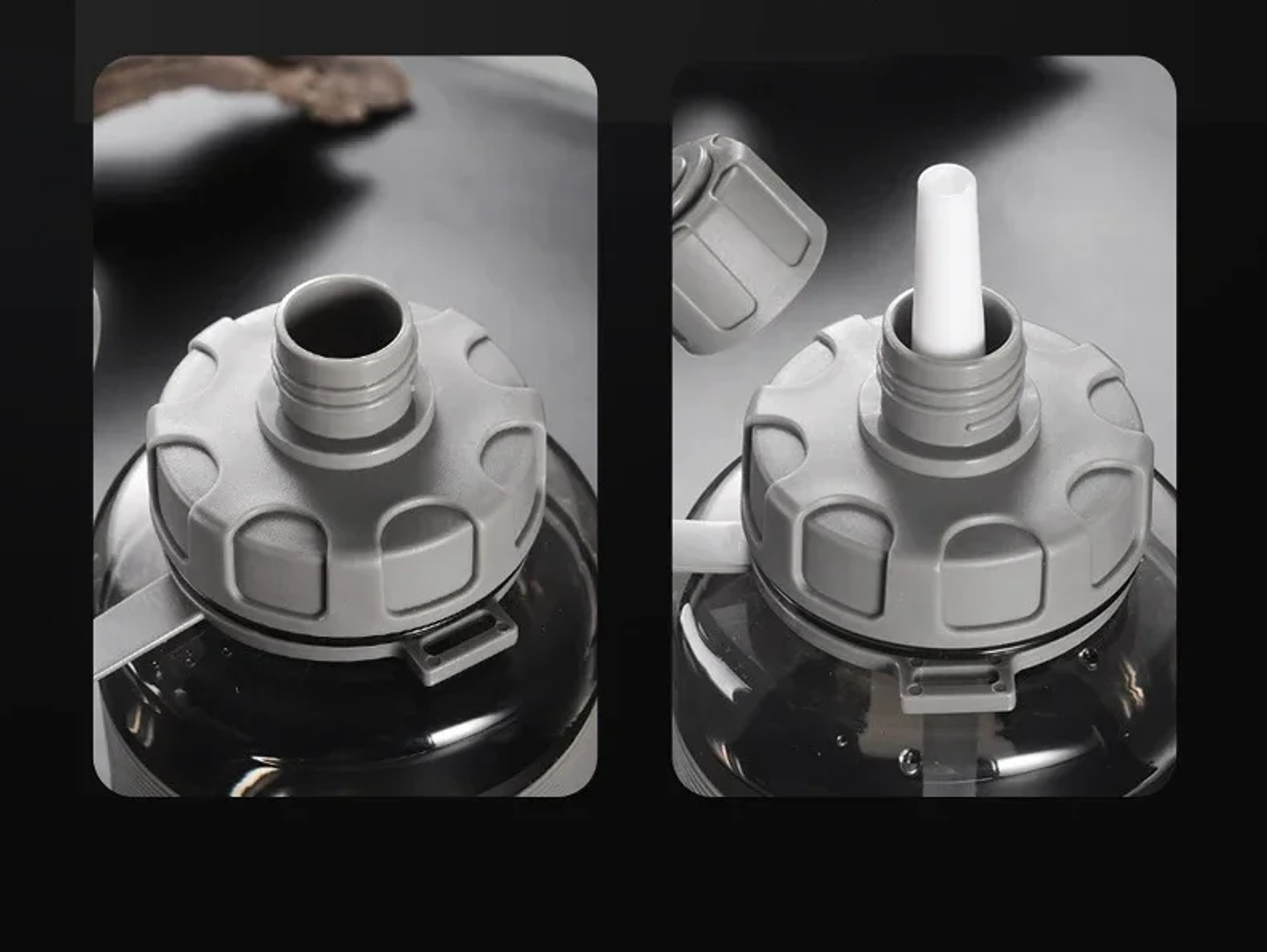 2 Liter Big Water Bottle with Straw  10