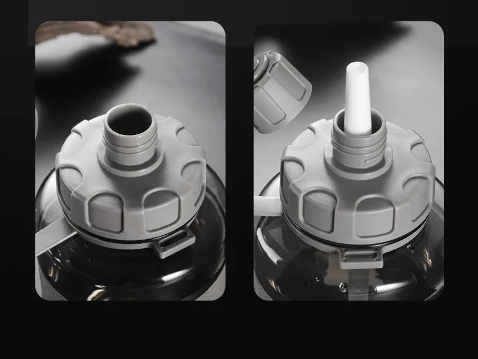 2 Liter Big Water Bottle with Straw  10