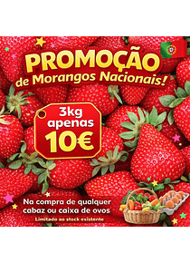 3Kg morangos nacionais
