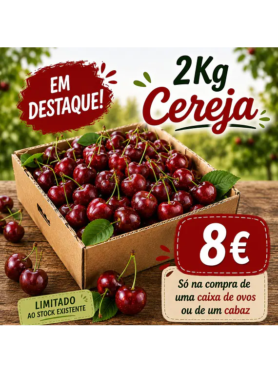 Caixa 2Kg Cereja
