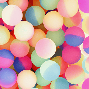 Pelotas saltarinas bicolor (pack 6 unidades)