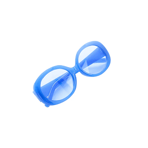 Lentes ovoides azules (unidad)
