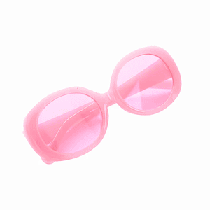Lentes ovoides rosa