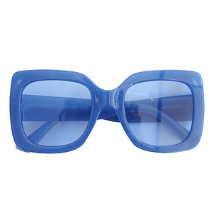 Lentes cuadrados azules
