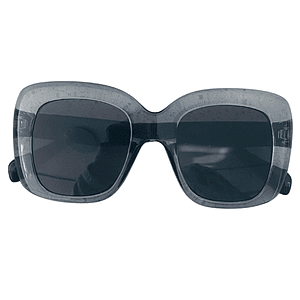 Lentes negros cuadrados transparentes