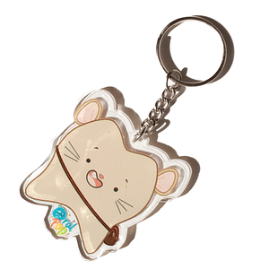 Llavero ratoncito café