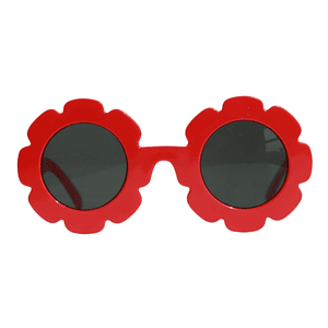 Lentes flor rojos