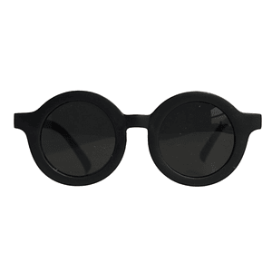 Lentes redondos negros