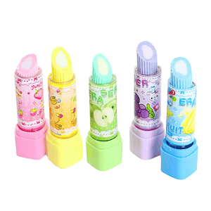 Goma de borrar lápiz labial (12 unidades)