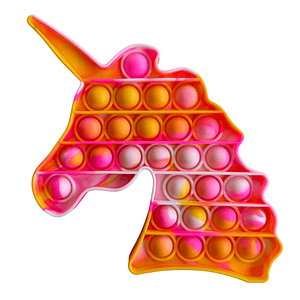 Pop it unicornio marmoleado rosa