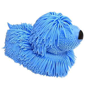Perrito sensorial squishy celeste