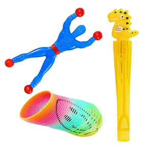 Pack de 3 sorpresas con burbuja gel dinosaurio por invitado