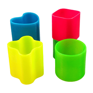 Resortes figuras flúor (12 unidades)