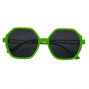 Lentes hexagonales verdes