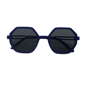 Lentes hexagonales azules