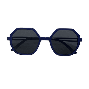 Lentes hexagonales azules
