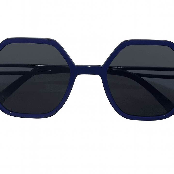 Lentes hexagonales azules 1