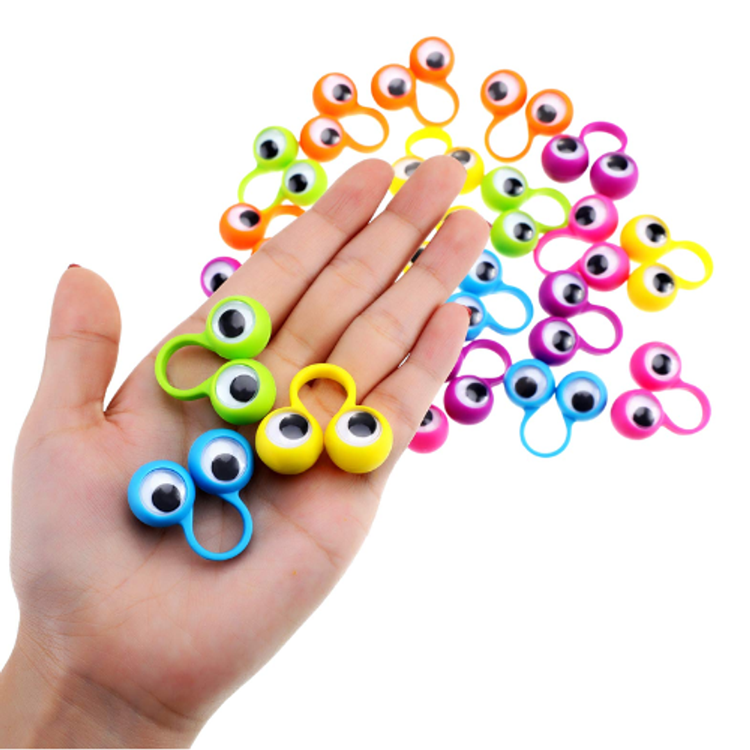 Anillos ojitos locos (10 unidades) 3